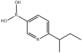 (6-(sec-butyl)pyridin-3-yl)boronic acid,2225151-77-7,结构式