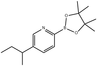 5-(sec-butyl)-2-(4,4,5,5-tetramethyl-1,3,2-dioxaborolan-2-yl)pyridine Struktur