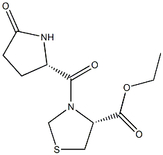 (R)-ethyl 3-((S)-5-oxopyrrolidine-2-carbonyl)thiazolidine-4-carboxylate Struktur