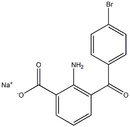 sodium 2-amino-3-(4-bromobenzoyl)benzoate Struktur