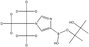 1-(tert-Butyl-d9)-imidazole-4-boronic acid pinacol ester Structure