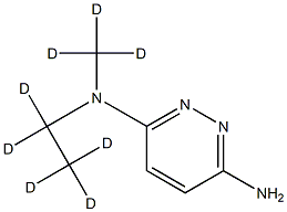 3-Amino-6-(methylethylamino-d8)-pyridazine 化学構造式