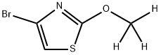 4-溴-2-(甲氧基-D3)噻唑 结构式