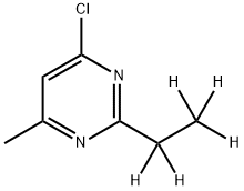 4-Chloro-6-methyl-2-(ethyl-d5)-pyrimidine Structure