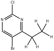 5-Bromo-2-chloro-4-(ethyl-d5)-pyrimidine 结构式