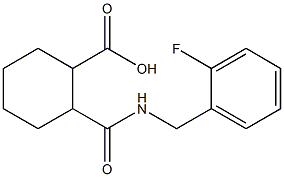 2-((2-fluorobenzyl)carbamoyl)cyclohexanecarboxylic acid Structure