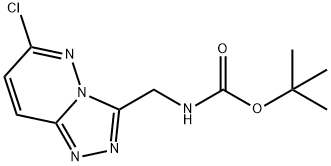 tert-butyl (6-chloro-[1,2,4]triazolo[4,3-b]pyridazin-3-yl)methylcarbamate Struktur