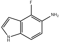 4-fluoro-1H-indol-5-amine 结构式