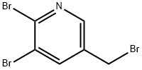 2,3-Dibromo-5-(bromomethyl)pyridine 化学構造式