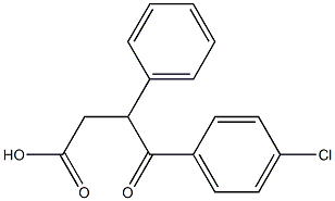 4-(4-Chlorophenyl)-4-oxo-3-phenylbutanoic acid 化学構造式