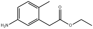 ethyl 2-(5-amino-2-methylphenyl)acetate 化学構造式