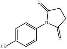 1-(4-hydroxyphenyl)-2,5-pyrrolidinedione 化学構造式