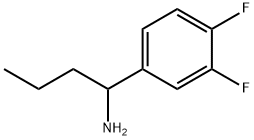 1-(3,4-DIFLUOROPHENYL)BUTYLAMINE Structure
