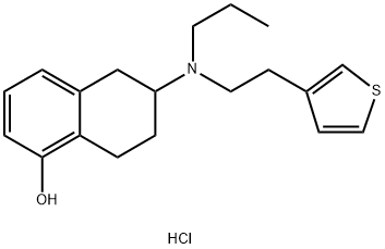 5,6,7,8-Tetrahydro-6-[propyl[2-(3-thienyl)ethyl]amino]-1-naphthalenol hydrochloride 结构式