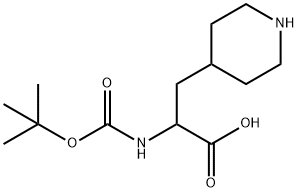 2-(Boc-amino)-3-(piperidin-4-yl)-propionic acid,1021943-61-2,结构式