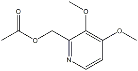 2-acetoxymethyl-3,4-dimethoxypyridine Structure