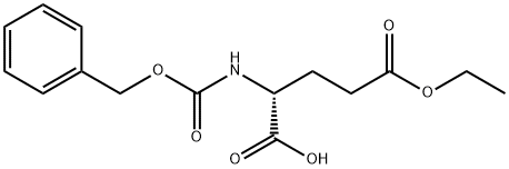 N-[苄氧羰基]-D-谷氨酸 5-乙基酯 结构式