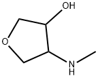 4-(methylamino)-tetrahydrofuran-3-ol Struktur