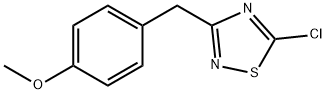 5-Chloro-3-[(4-methoxyphenyl)methyl]-1,2,4-thiadiazole Struktur