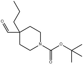 tert-butyl 4-formyl-4-propylpiperidinecarboxylate Structure