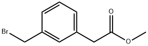 Benzeneacetic acid, 3-(bromomethyl)-, methyl ester
 Structure