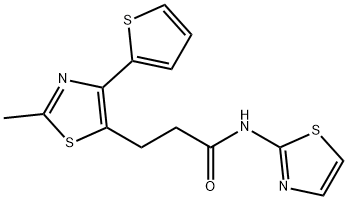 1049132-19-5 3-[2-methyl-4-(thiophen-2-yl)-1,3-thiazol-5-yl]-N-(1,3-thiazol-2-yl)propanamide