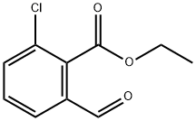 2-Chloro-6-formyl-benzoic acid ethyl ester 化学構造式