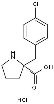 2-[(4-chlorophenyl)methyl]-L-Proline hydrochloride Struktur