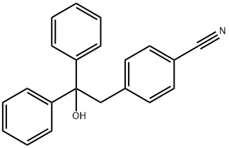 4-(2-Hydroxy-2,2-diphenylethyl)benzonitrile Structure
