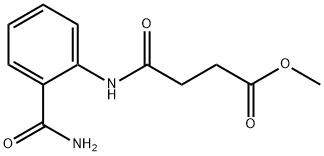 methyl 4-[(2-carbamoylphenyl)amino]-4-oxobutanoate Struktur