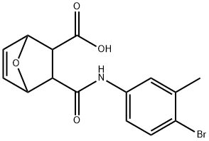 3-((4-bromo-3-methylphenyl)carbamoyl)-7-oxabicyclo[2.2.1]hept-5-ene-2-carboxylic acid Structure