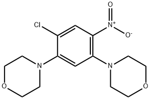 1-CHLORO-2,4-DIMORPHOLINO-5-NITROBENZENE Structure