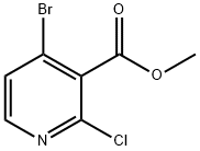 4-ブロモ-2-クロロニコチン酸メチル 化学構造式
