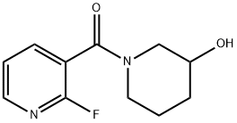 (2-Fluoropyridin-3-yl)(3-hydroxypiperidin-1-yl)methanone Struktur