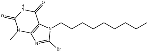 8-bromo-3-methyl-7-nonyl-3,7-dihydro-1H-purine-2,6-dione 结构式