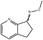 (Z)-5H-シクロペンタ[B]ピリジン-7(6H)-オンO-メチルオキシム 化学構造式