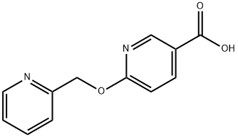 6-(Pyridin-2-ylmethoxy)nicotinic acid Struktur