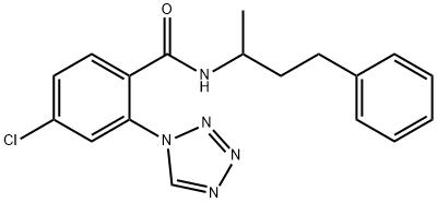 4-chloro-N-(4-phenylbutan-2-yl)-2-(1H-tetrazol-1-yl)benzamide Struktur