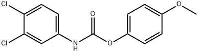 4-METHOXYPHENYL N-(3,4-DICHLOROPHENYL)CARBAMATE 化学構造式