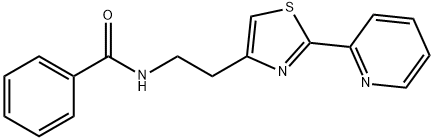 N-{2-[2-(pyridin-2-yl)-1,3-thiazol-4-yl]ethyl}benzamide Struktur