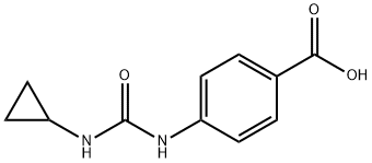 4-[(Cyclopropylcarbamoyl)amino]benzoic acid Struktur