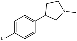 3-(4-溴苯基)-1-甲基吡咯烷,1088410-99-4,结构式