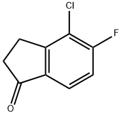 4-Chloro-5-fluoro-indan-1-one Struktur