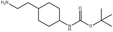 [4-(2-氨基乙基)环己基]氨基甲酸叔丁酯 结构式