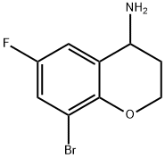 8-BROMO-6-FLUORO-3,4-DIHYDRO-2H-1-BENZOPYRAN-4-AMINE Structure