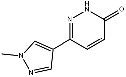 6-(1-methyl-1H-pyrazol-4-yl)pyridazin-3(2H)-one, 1100598-49-9, 结构式