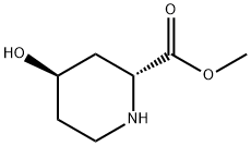 (2R,4R)-Methyl 4-hydroxypiperidine-2-carboxylate 结构式