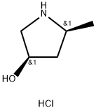 (3R,5S)-5-methylpyrrolidin-3-ol hydrochloride Structure
