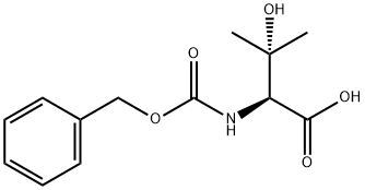 Cbz-(S)-2-amino-3-hydroxy-3-methylbutanoic acid Struktur