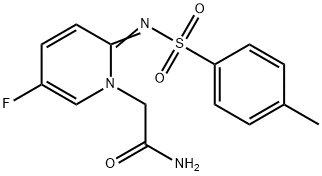 2-[5-FLUORO-2-(TOLUENE-4-SULFONYLIMINO)-2H-PYRIDIN-1-YL]-ACETAMIDE, 1123163-32-5, 结构式